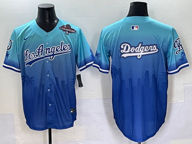 Men 2025 Los Angeles Dodgers Blank Blue Game Nike MLB Jersey style 62612